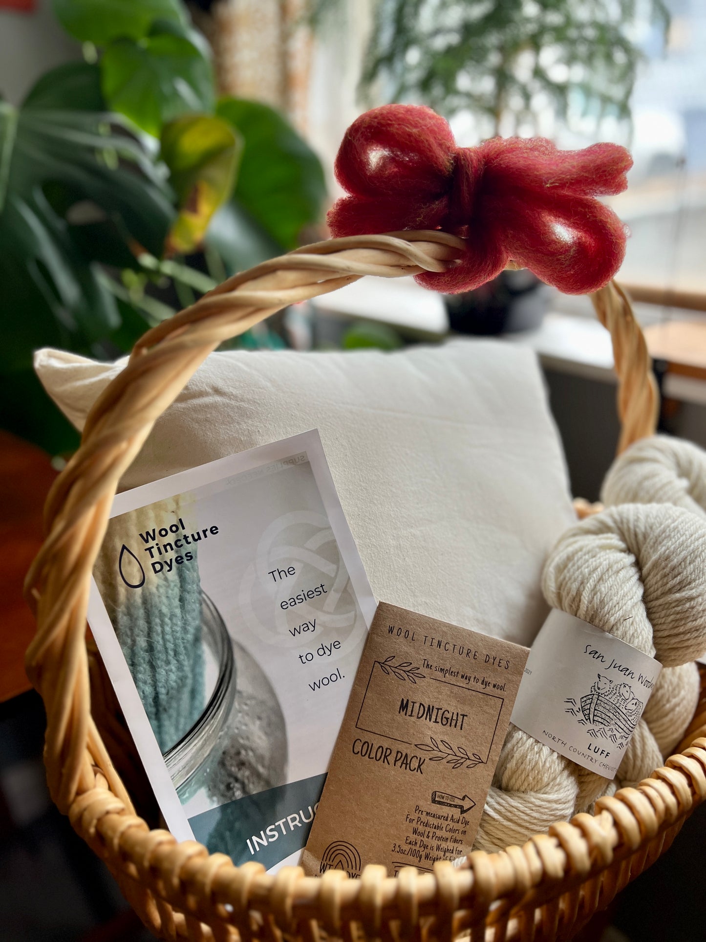 Friendship Cushion Kits - Yarn, pillow form, and dye